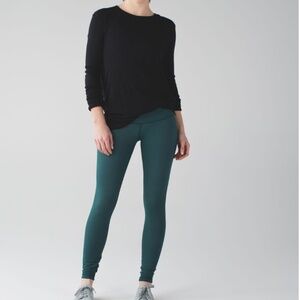 Lululemon Wunder Under Pant III Deep Green Sz 6